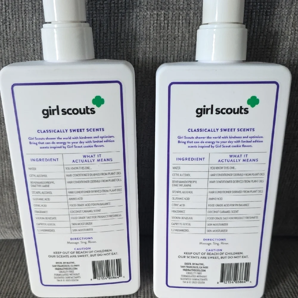 Native Girl Scouts Coconut Caramel Moisturizing Conditioner, 2 Bottles, 16.5oz.